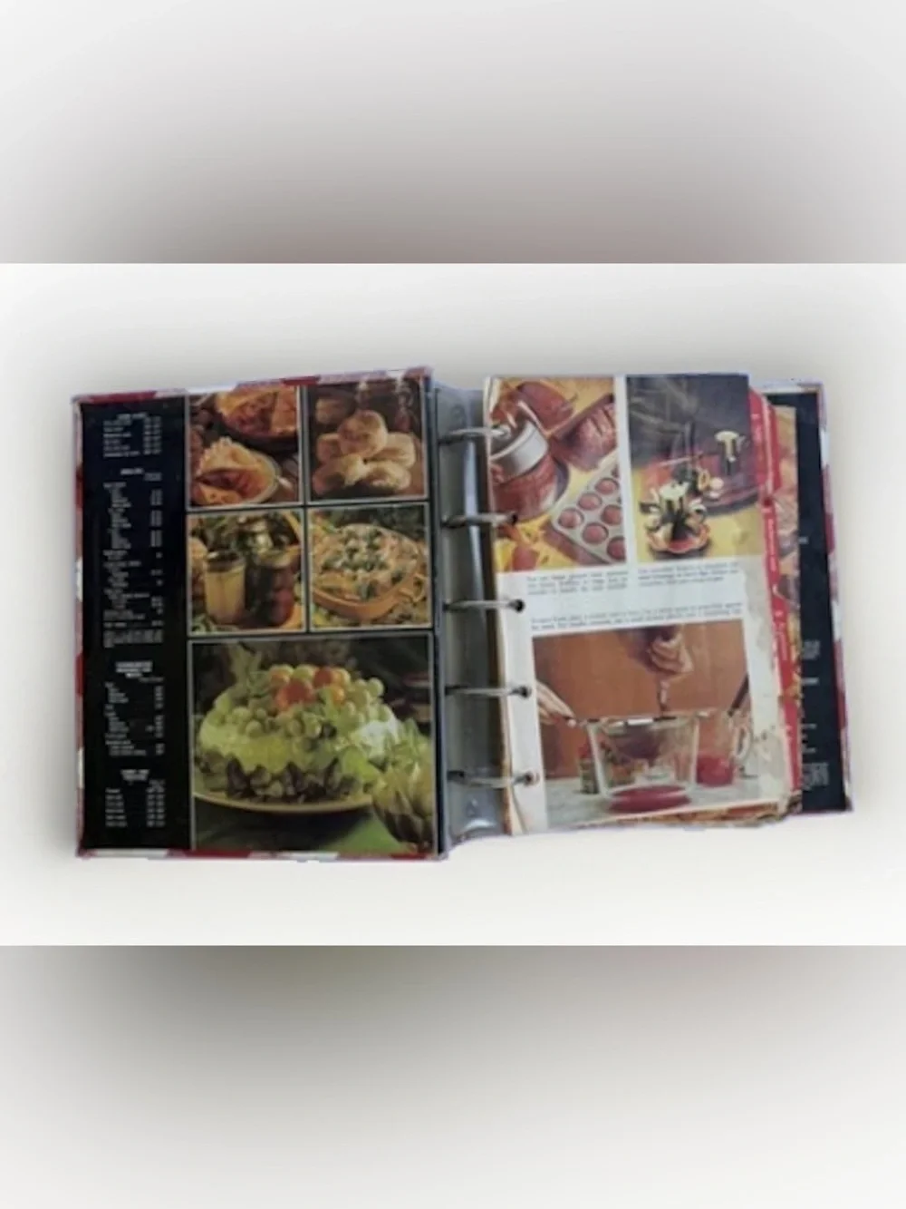Vintage 1980s Better Homes and Gardens New Cook Book 5 Ring Binder Red Plaid
